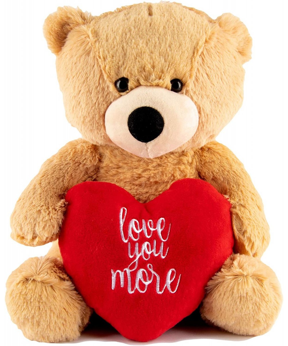 I Love You Teddy Bear – Love You More 12 Inch Plush – Valentines Bear with Heart Stuffed Animal for Girlfriend Boyfriend $28....