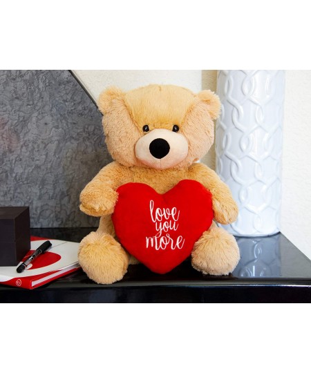 I Love You Teddy Bear – Love You More 12 Inch Plush – Valentines Bear with Heart Stuffed Animal for Girlfriend Boyfriend $28....