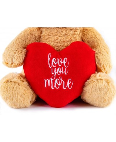 I Love You Teddy Bear – Love You More 12 Inch Plush – Valentines Bear with Heart Stuffed Animal for Girlfriend Boyfriend $28....