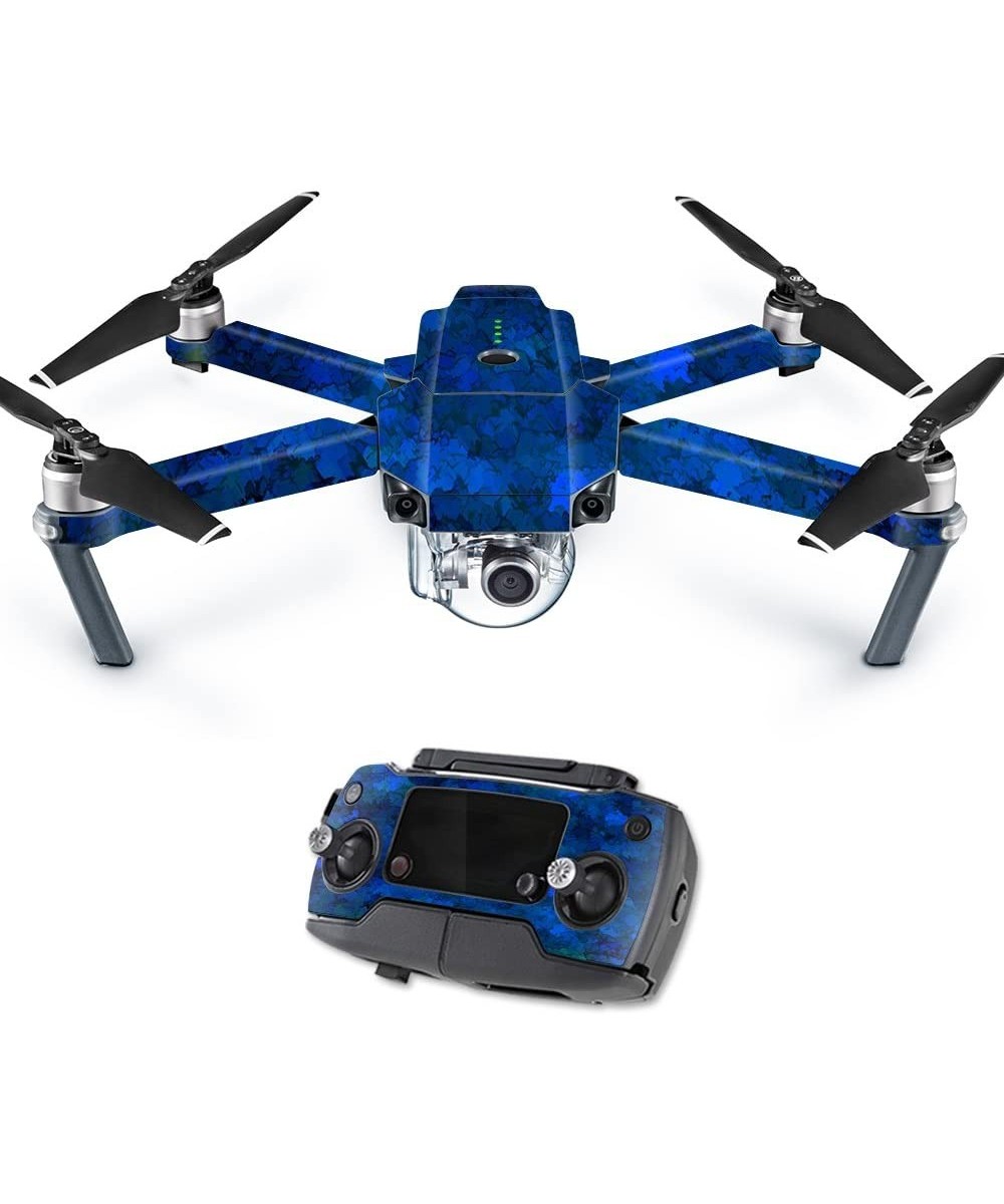 MightySkins Skin Compatible with DJI Mavic Pro Quadcopter Drone - Blue Ice | Protective Durable and Unique Vinyl Decal wrap C...