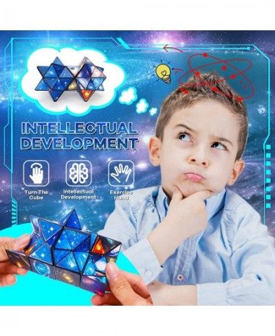 Magic Star Cube Toys 3D Geometric Brain Teaser Puzzle Games for Girls Boys Stress and Anxiety Relief Toys for Kids and Adults...