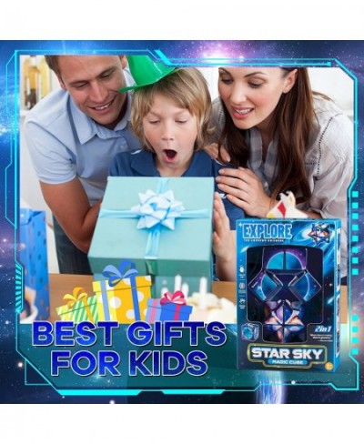 Magic Star Cube Toys 3D Geometric Brain Teaser Puzzle Games for Girls Boys Stress and Anxiety Relief Toys for Kids and Adults...