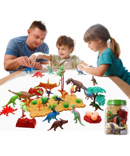 Animal Figures 42 pcs Realistic Plastic Dinosaur Figurines Set Science Project Learning Educational Toys Cake Topper Birthday...