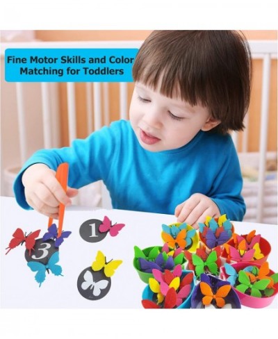 Butterfly Color Sorting Toys Counting Toddler Toys. Montessori Learning Activities for Toddlers & Preschool Educational Math ...