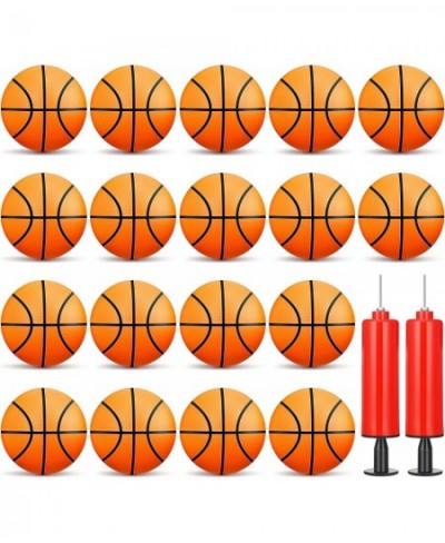 20 Pcs 6 Inch Mini Basketball Balls Set Include 18 Mini Hoop Basketball and 2 Pump Small Basketball Indoor Outdoor Inflatable...