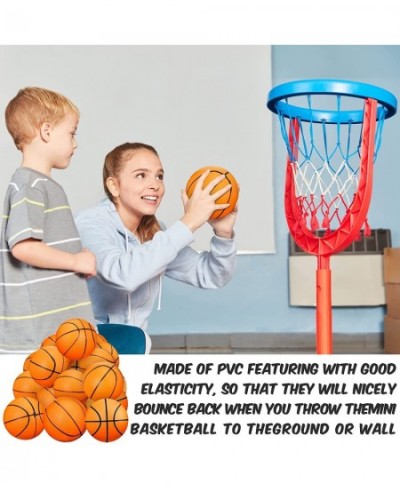 20 Pcs 6 Inch Mini Basketball Balls Set Include 18 Mini Hoop Basketball and 2 Pump Small Basketball Indoor Outdoor Inflatable...