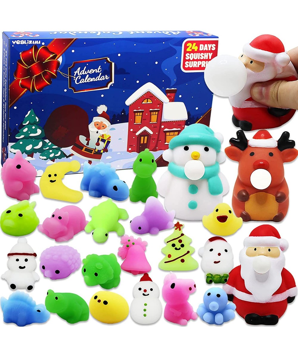 Advent Calendar 2022 for Kids Christmas Calendar Countdown Toys with 24PCS Various Cute Relief Stress Toys 3 Pinch to Bubble ...