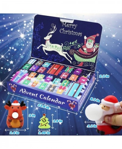 Advent Calendar 2022 for Kids Christmas Calendar Countdown Toys with 24PCS Various Cute Relief Stress Toys 3 Pinch to Bubble ...