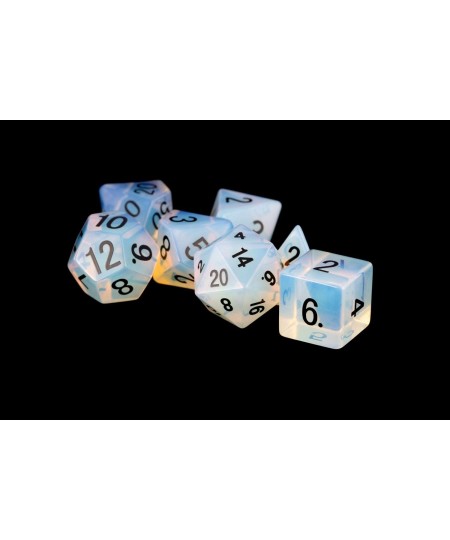 Opalite: Full-Sized 16mm Polyhedral Dice Set $78.96 - Game Accessories