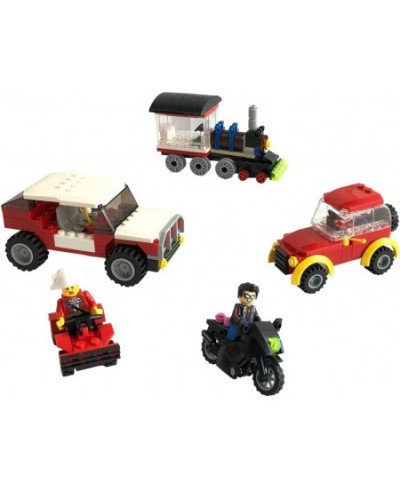 Wheels Tires and Axles Set - Building Bricks Block Compatible Major Brands - Steering Wheels Windshields and Colorful Brick B...