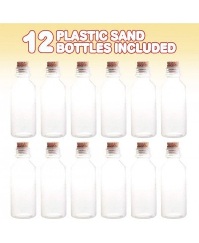 Plastic Sand Art Bottles with Corks - Pack of 12 - 2oz Clear Containers for Sand Art Message in a Bottle Wedding Invitations ...