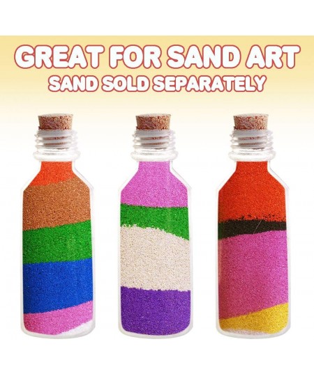 Plastic Sand Art Bottles with Corks - Pack of 12 - 2oz Clear Containers for Sand Art Message in a Bottle Wedding Invitations ...