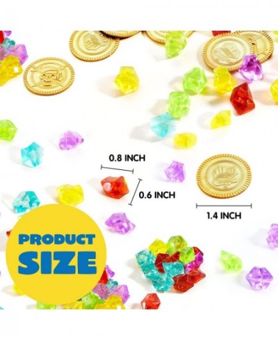 Toy 288 Pieces Pirate Gold Coins and Pirate Gems Jewelry Playset Pack Party Favor. (144 Coins+144 Gems) $24.40 - Game Accesso...