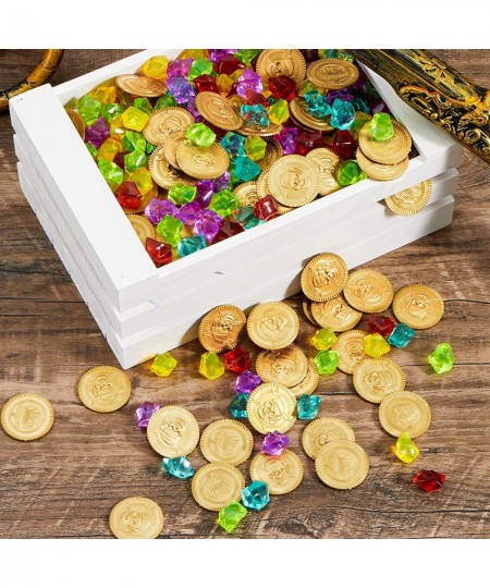 Toy 288 Pieces Pirate Gold Coins and Pirate Gems Jewelry Playset Pack Party Favor. (144 Coins+144 Gems) $24.40 - Game Accesso...