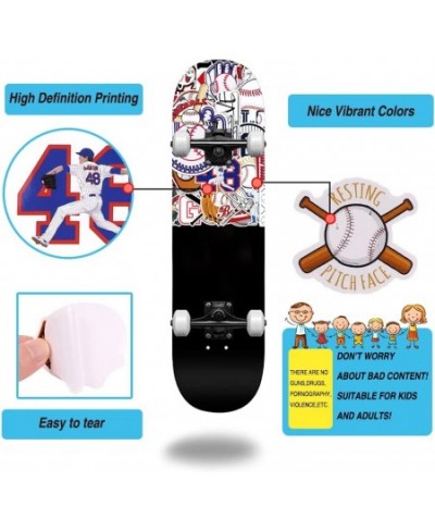 50pcs Baseball Stickers Waterproof Vinyl Baseball Tattoos for Kids Teens Boys Adults Sports Decals for Snowboard Laptop Water...