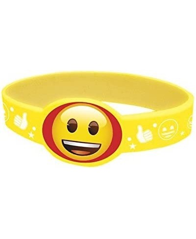 Emoji Party Supplies - Emoji Rubber Bracelet Party Favors 4ct $14.32 - Kids' Stickers