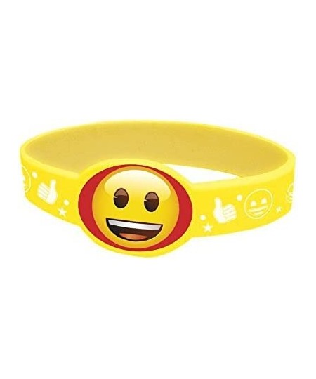 Emoji Party Supplies - Emoji Rubber Bracelet Party Favors 4ct $14.32 - Kids' Stickers