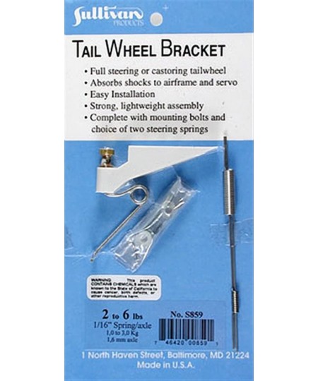 Tailwheel Bracket .20-.40 SUL859 Wheels Gear Retracts & Accys $31.81 - Remote & App Controlled Vehicles