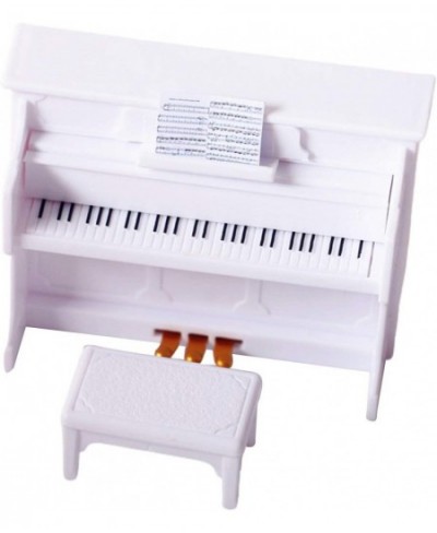 Dollhouse Miniatures Furniture Accessories 3Pcs/Set Creative Mini Grand Piano Tiny Piano with Stool DIY Handmade Dollhouse Mi...