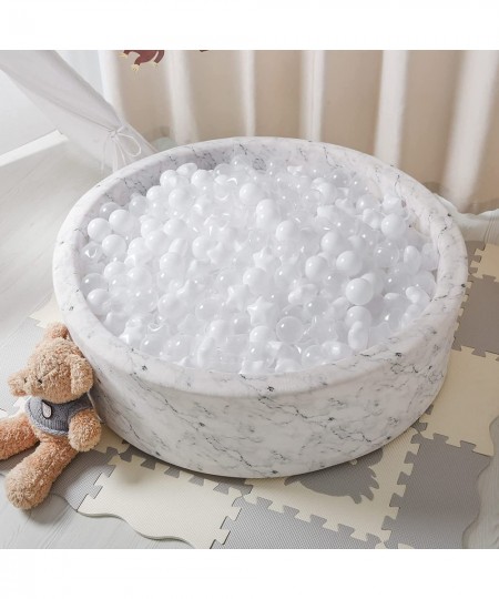 Ball Pit Balls - 100pcs - Crush Proof Plastic Children's Toy Balls White Ocean Balls for Birthday Parties Games Pool $46.95 -...