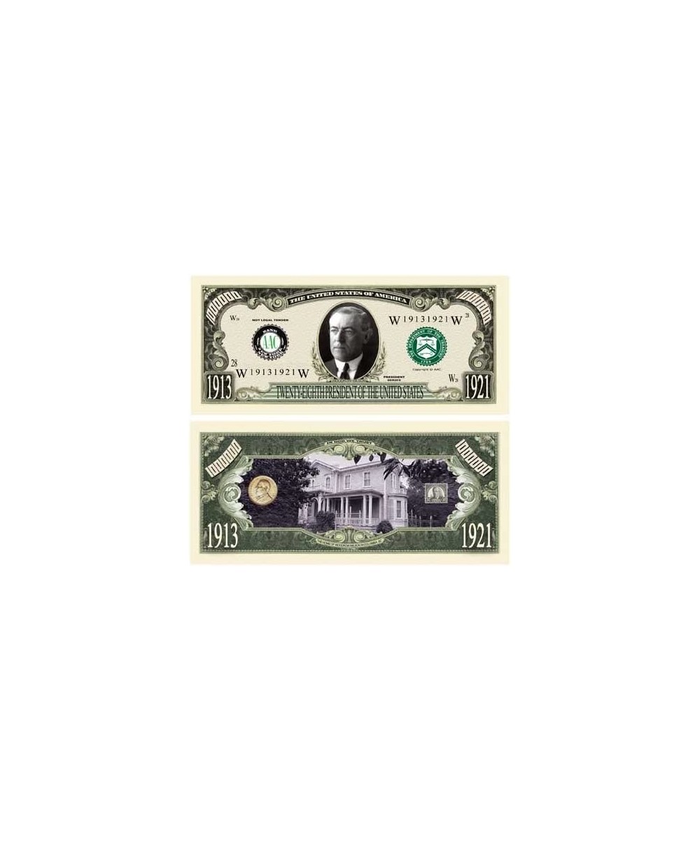 Set of 10 - Woodrow Wilson Million Dollar Bill $17.20 - Gags & Practical Joke Toys