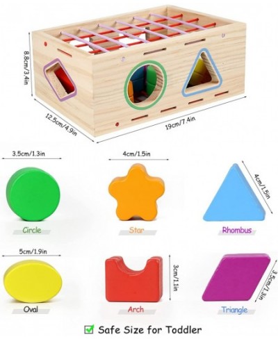 Wooden Montessori Toys for 1 Year Old Educational Learning Toys for Toddlers Wood Shape Sorter Toy 1 2 3 Year Old Children's ...