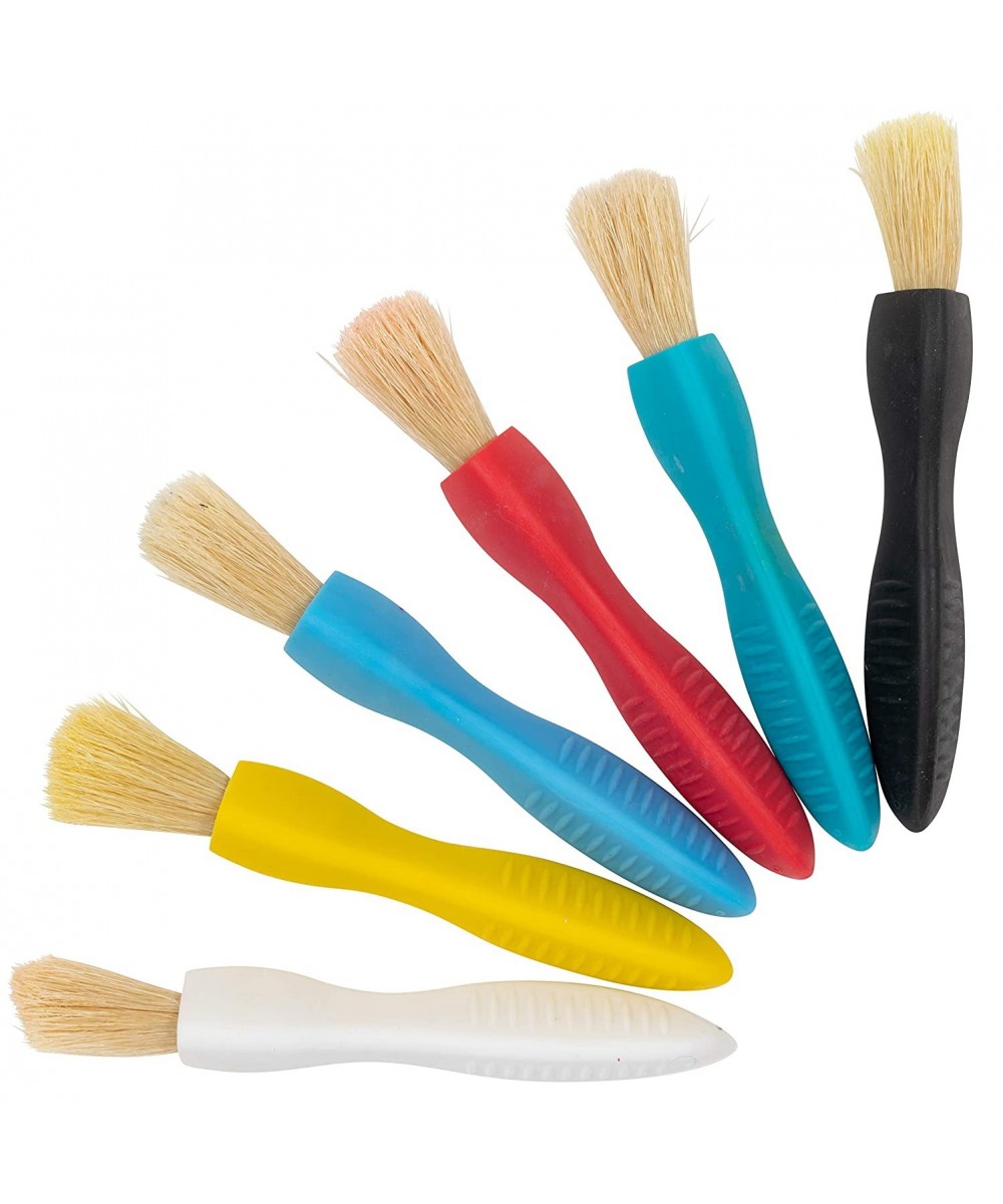 Triangle Grip Paint Brushes - Set of 6 - 18m+ - Easy to Grip Paint Brushes for 2 3 and 4 Year Olds - Encourage Writing Grip $...