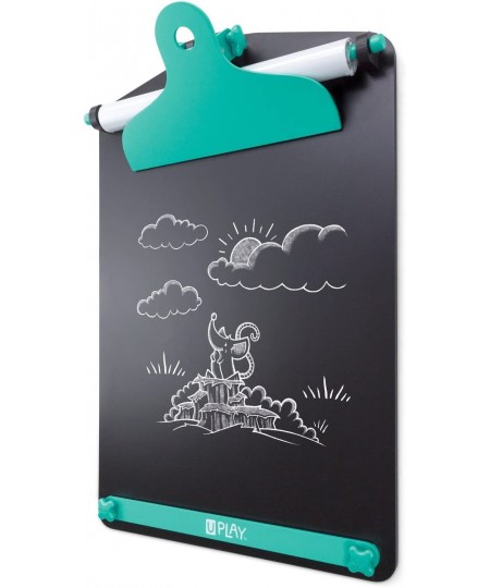 U Play Wall Art Easel for Kids Premium Chalk Surface and Paper Roll 17 x 4.72 x 25.39 Inches $87.92 - Kids' Easels