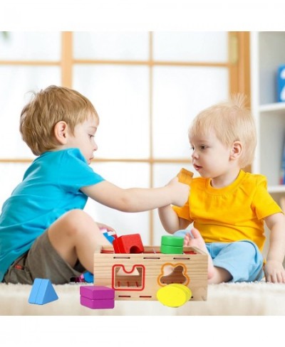 Wooden Montessori Toys for 1 Year Old Educational Learning Toys for Toddlers Wood Shape Sorter Toy 1 2 3 Year Old Children's ...