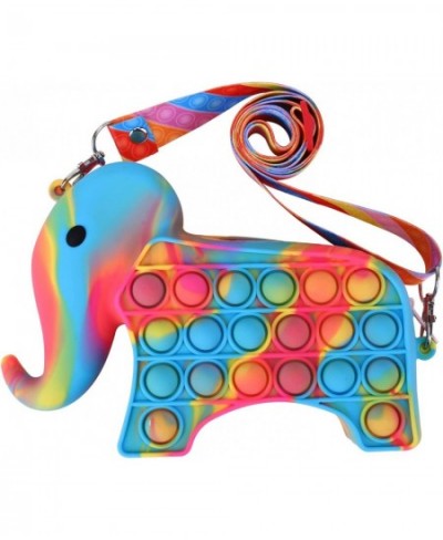 Pop Purse Crossboby Bag for Girls Boys Bag Push It Fidget Pop Party Favors Birthday Gif Bag Easter Basket(Elephant Purse Maca...