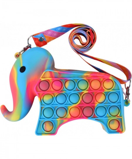 Pop Purse Crossboby Bag for Girls Boys Bag Push It Fidget Pop Party Favors Birthday Gif Bag Easter Basket(Elephant Purse Maca...