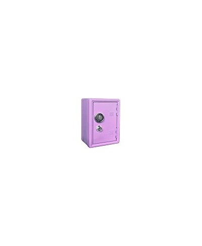 Kid's Coin Bank Locker Safe with Single Digit Combination Lock and Key - 7” High x 4” x 3.9” Lilac $50.71 - Money & Banking P...