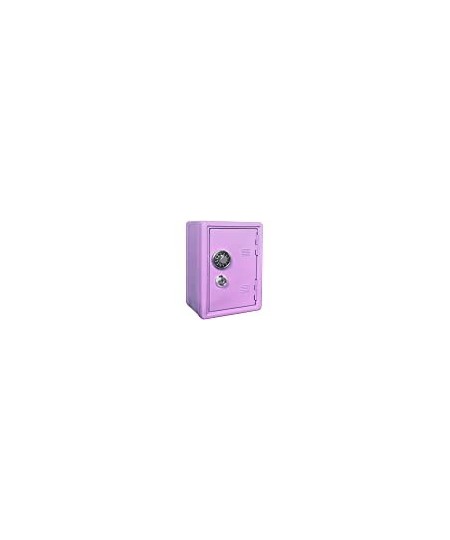 Kid's Coin Bank Locker Safe with Single Digit Combination Lock and Key - 7” High x 4” x 3.9” Lilac $50.71 - Money & Banking P...