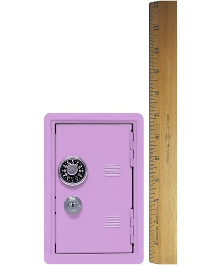 Kid's Coin Bank Locker Safe with Single Digit Combination Lock and Key - 7” High x 4” x 3.9” Lilac $50.71 - Money & Banking P...