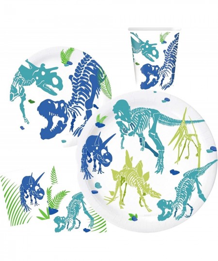 Serves 24 Ultimate Dinosaur dino Watercolor Party Supplies Includes Plates Napkins Table Covers Balloons Banner Swirls Photo ...