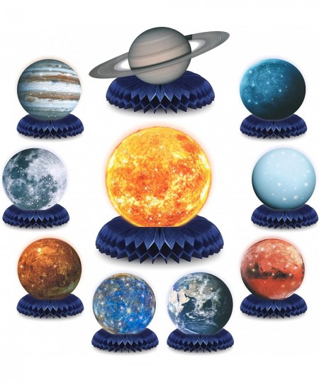 10 Pieces Space Solar System Theme Honeycomb Centerpieces Table Topper Outer Space Party Supplies Planet Honeycomb Galaxy Pho...