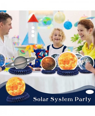 10 Pieces Space Solar System Theme Honeycomb Centerpieces Table Topper Outer Space Party Supplies Planet Honeycomb Galaxy Pho...