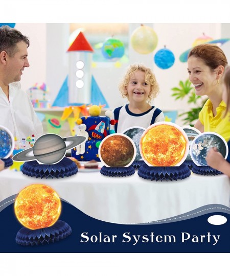 10 Pieces Space Solar System Theme Honeycomb Centerpieces Table Topper Outer Space Party Supplies Planet Honeycomb Galaxy Pho...