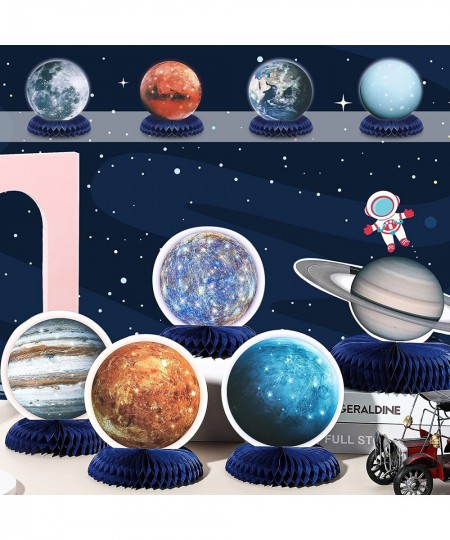 10 Pieces Space Solar System Theme Honeycomb Centerpieces Table Topper Outer Space Party Supplies Planet Honeycomb Galaxy Pho...