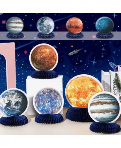 10 Pieces Space Solar System Theme Honeycomb Centerpieces Table Topper Outer Space Party Supplies Planet Honeycomb Galaxy Pho...