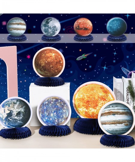 10 Pieces Space Solar System Theme Honeycomb Centerpieces Table Topper Outer Space Party Supplies Planet Honeycomb Galaxy Pho...