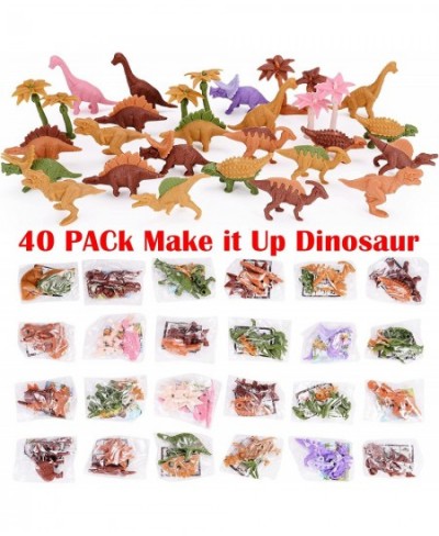 40 Pack DIY Dinosaur Toys Dinosaur Party Favors Goodie Bag Stuffers Pi?ata Fillers Teacher Treasure Box Classroom Prizes Dino...