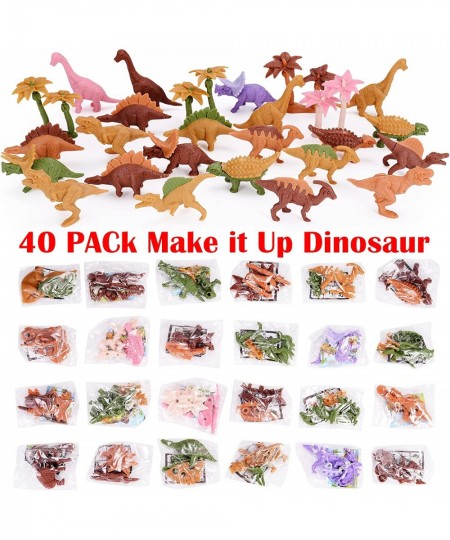 40 Pack DIY Dinosaur Toys Dinosaur Party Favors Goodie Bag Stuffers Pi?ata Fillers Teacher Treasure Box Classroom Prizes Dino...