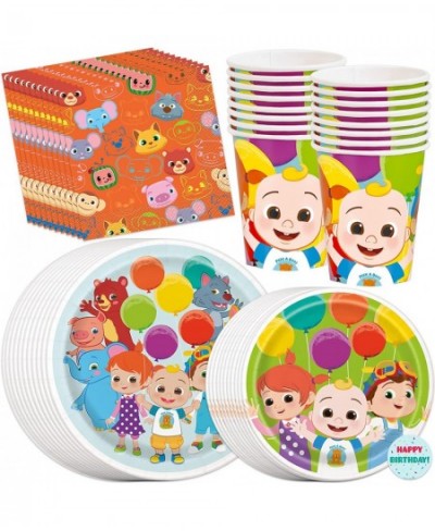 Cocomelon Party Supplies Cocomelon Birthday Party Supplies - Serves 16 Guests - With Plates Cups Napkins and More $40.73 - Ki...