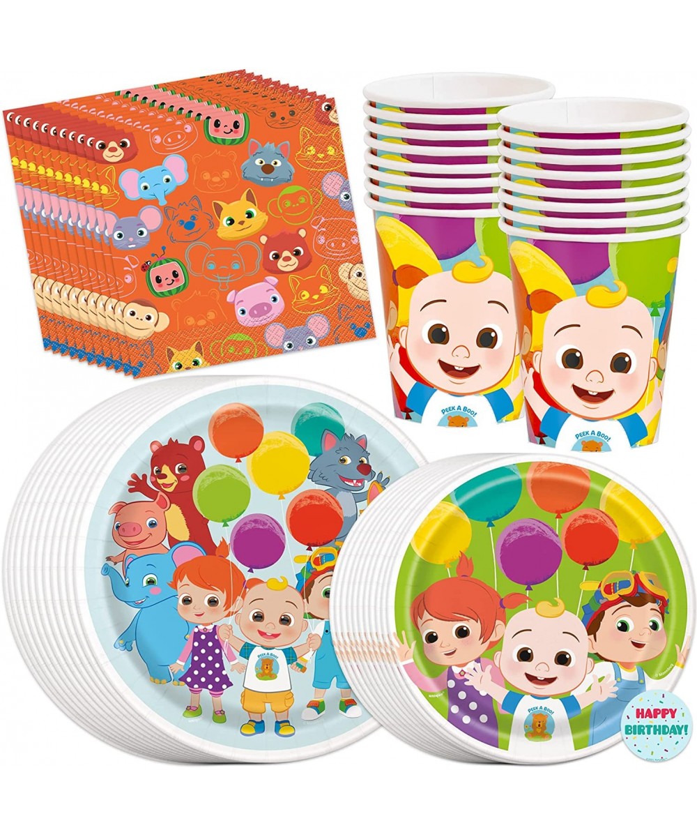 Cocomelon Party Supplies Cocomelon Birthday Party Supplies - Serves 16 Guests - With Plates Cups Napkins and More $40.73 - Ki...