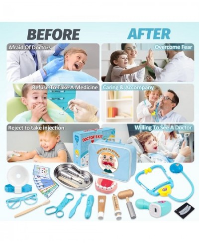 Doctor Kit for Kids Toddler Doctor Kit with Stethoscope Pretend Play Medical Toys Set Kids Doctor Kit with Teeth and Dental A...