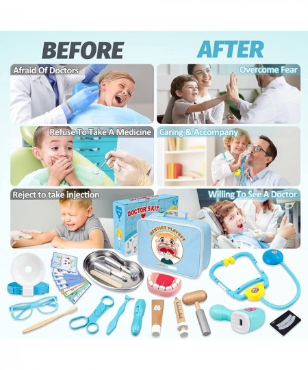 Doctor Kit for Kids Toddler Doctor Kit with Stethoscope Pretend Play Medical Toys Set Kids Doctor Kit with Teeth and Dental A...