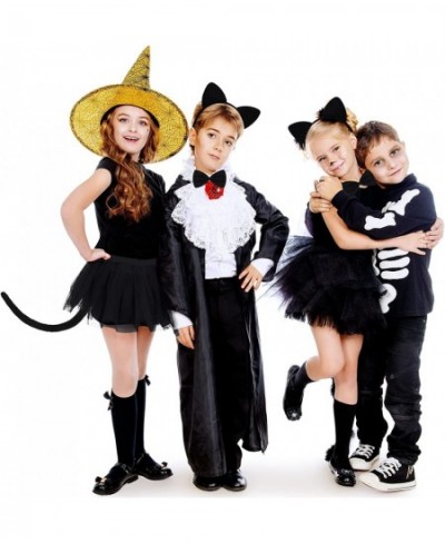 4 Packs Cat Ear Headband Bowtie Tail Cat Tutu Skirt Halloween Costume Accessories $25.51 - Kids' Costumes