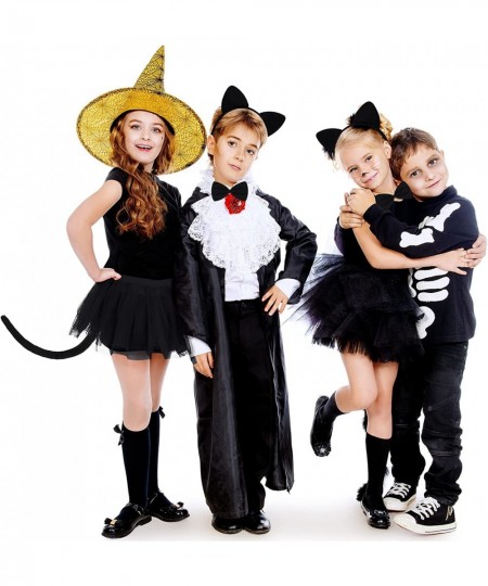 4 Packs Cat Ear Headband Bowtie Tail Cat Tutu Skirt Halloween Costume Accessories $25.51 - Kids' Costumes