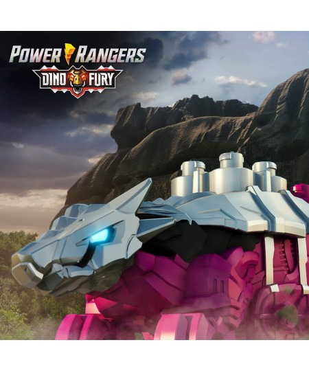 Dino Fury Pink Ankylo Hammer and Green Tiger Claw Zord Toys for Kids Ages 4 and Up Zord Link Mix-and-Match Custom Build Syste...